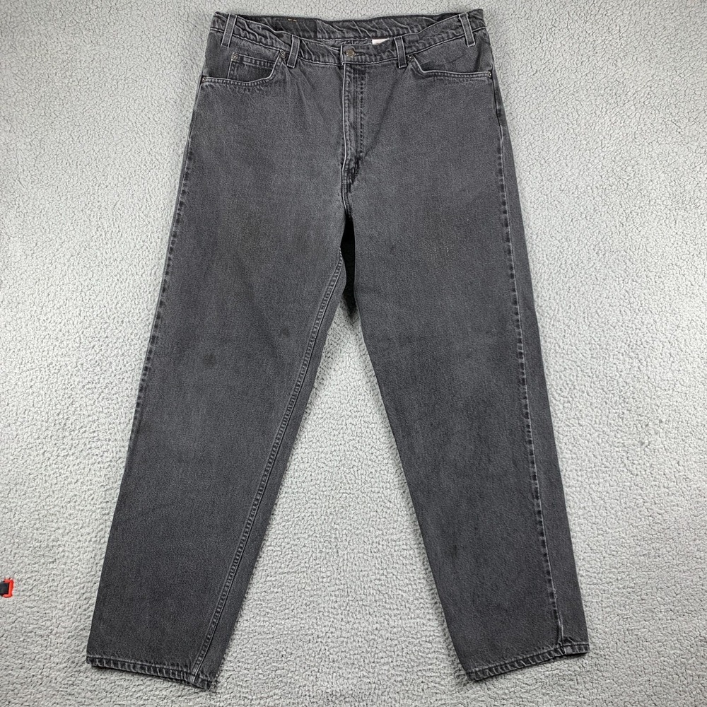 Vintage Levis Jeans Mens 40x34 (Fits 36x31) Faded Black 560 Relaxed Fit Straight